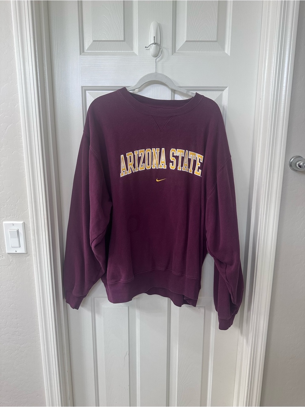 Vintage Nike Arizona State Crewneck Sweatshirt, Maroon, XL